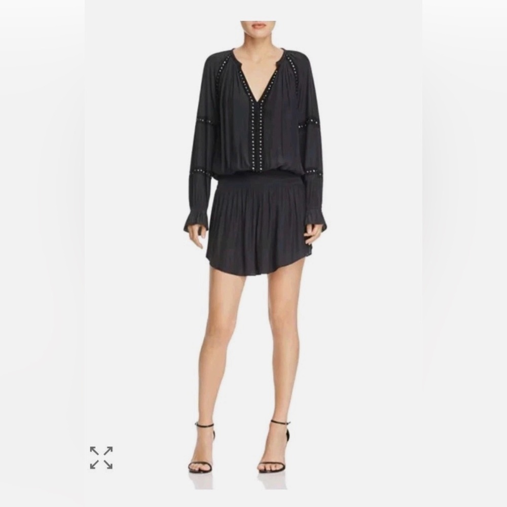 Ramy Brook Candice Stud-Embellished Dress Silk